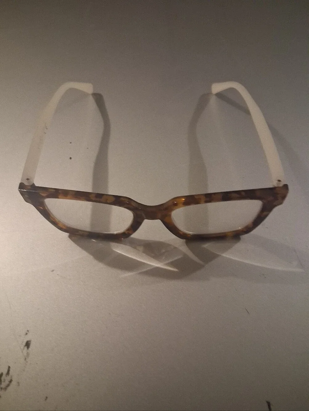 Unisex Adults Tortoise Shell Brown Plastic Full Rim Eyeglasses Frames